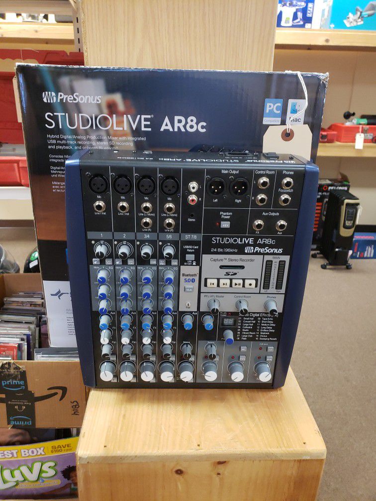 PreSonus Studio Live AR8c Digital Analog Mixer Workstation 