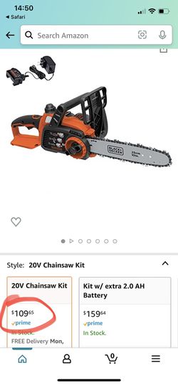 20V Max* Cordless Chainsaw Kit, 10-Inch