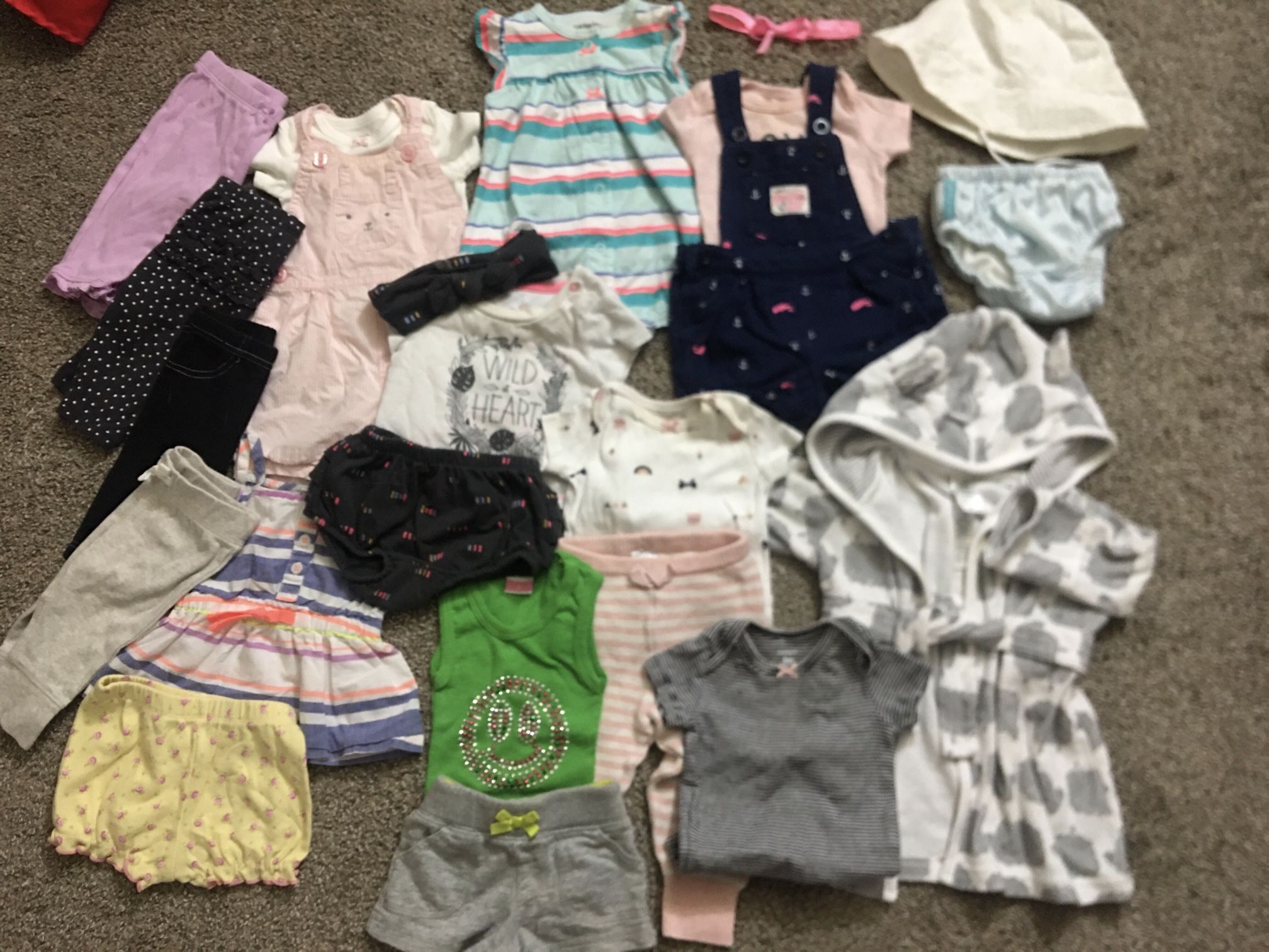 Baby Girl Size 3month:  Adorable Outfits W/headband Lot!  