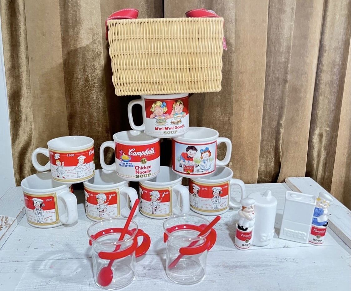 Campbell Soup Cups Mugs Vintage lot