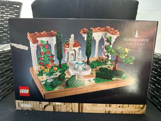 Lego Fountain Garden