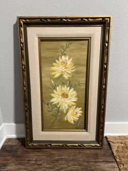 Gold Framed Flower Painting