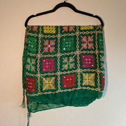 Mirror Work Multicolor Silk phulkari dupatta Brand New 🆕