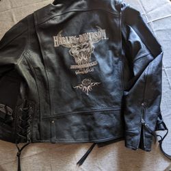 Leather Harley Davidson Jacket