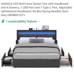 Bed Frame With LED lights
