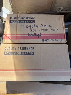 Toyota sienna headlight 2001-2003