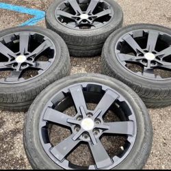 22” Chevy Silverado Tahoe Suburban GMC Denali Sierra Yukon Cadillac Escalade Rims Wheels Tires Set 