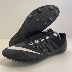Nike Zoom Rival S 7 Black White Lace Up Track Spikes Men's 11.5 616313-001