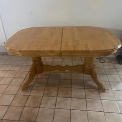 Extendable Solid Wood Dining Table ONLY