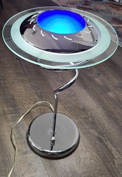 Mornern, Designer Lamp, Blue, Chrome