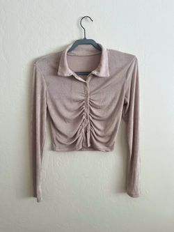 Collared Crop Top