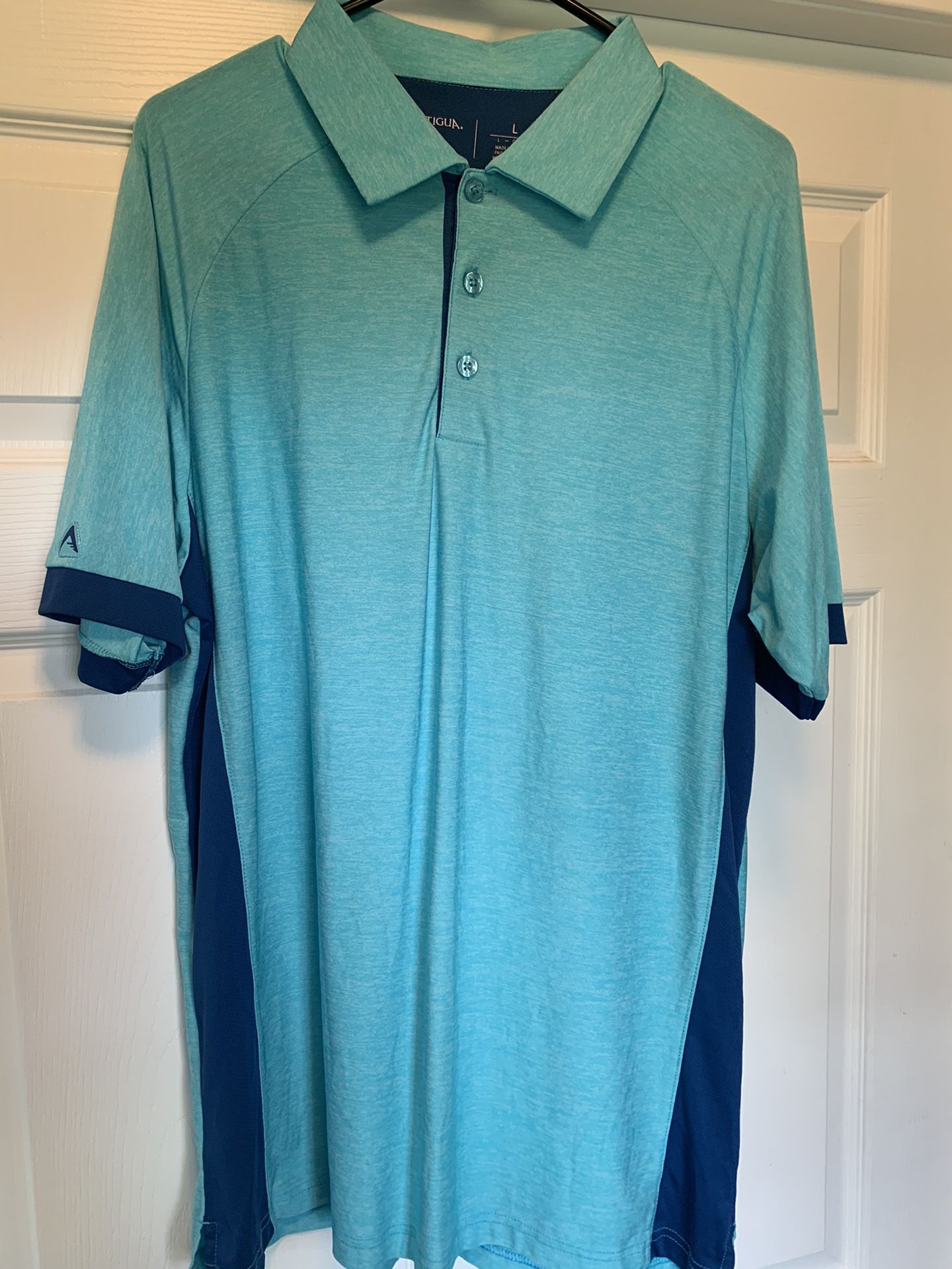 Antigua golf shirt size L