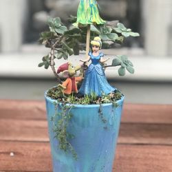 $17 Cinderella inspired fairy garden