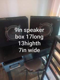 9-Inch Speaker Boxes – Pair