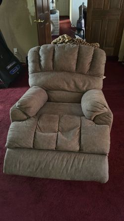Brown recliner