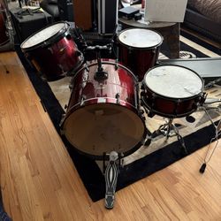 4 Piece Sound Percussion Drum Set With Zildjan Symbols