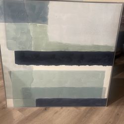 Multicolor Blue & white painting 