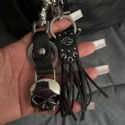 Beautiful Genuine Leather Multi Use Bag With Studs & Harley Davidson Accents! 