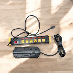 $5 for (2) Large Outlet Power Surge Extension Cords