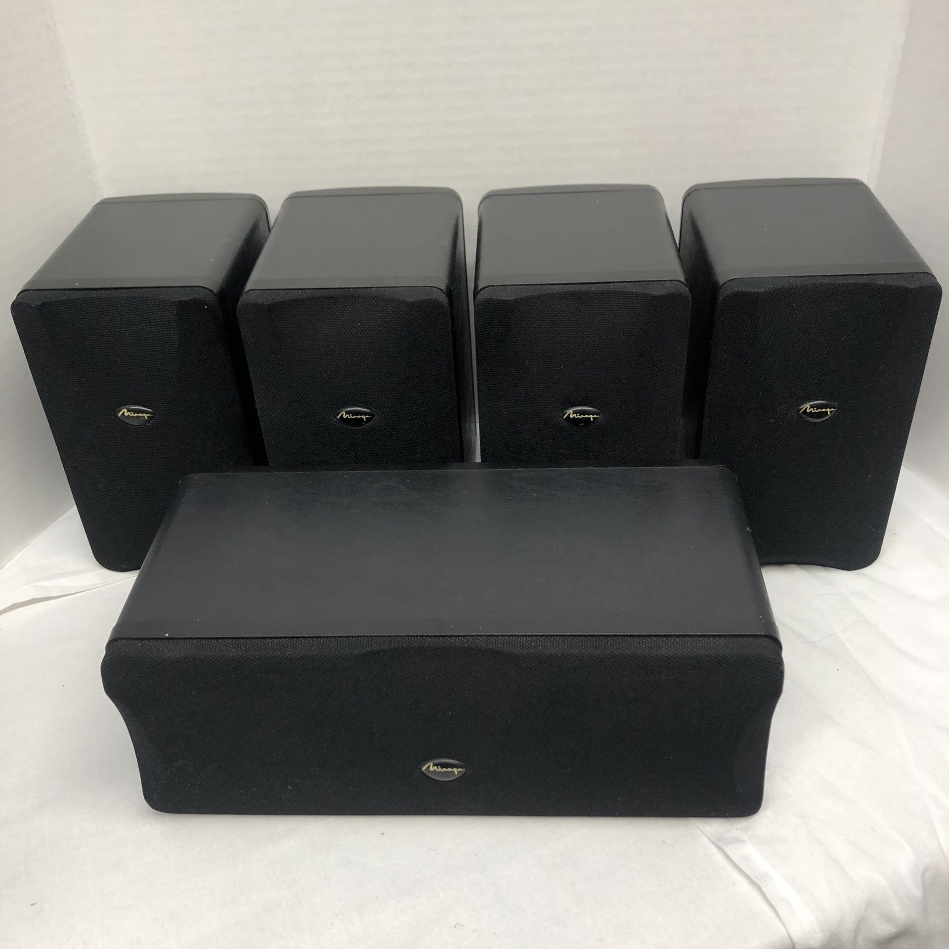 Mirage Five Speaker Surround Sound Home Theater System. Highly Praised and Rated