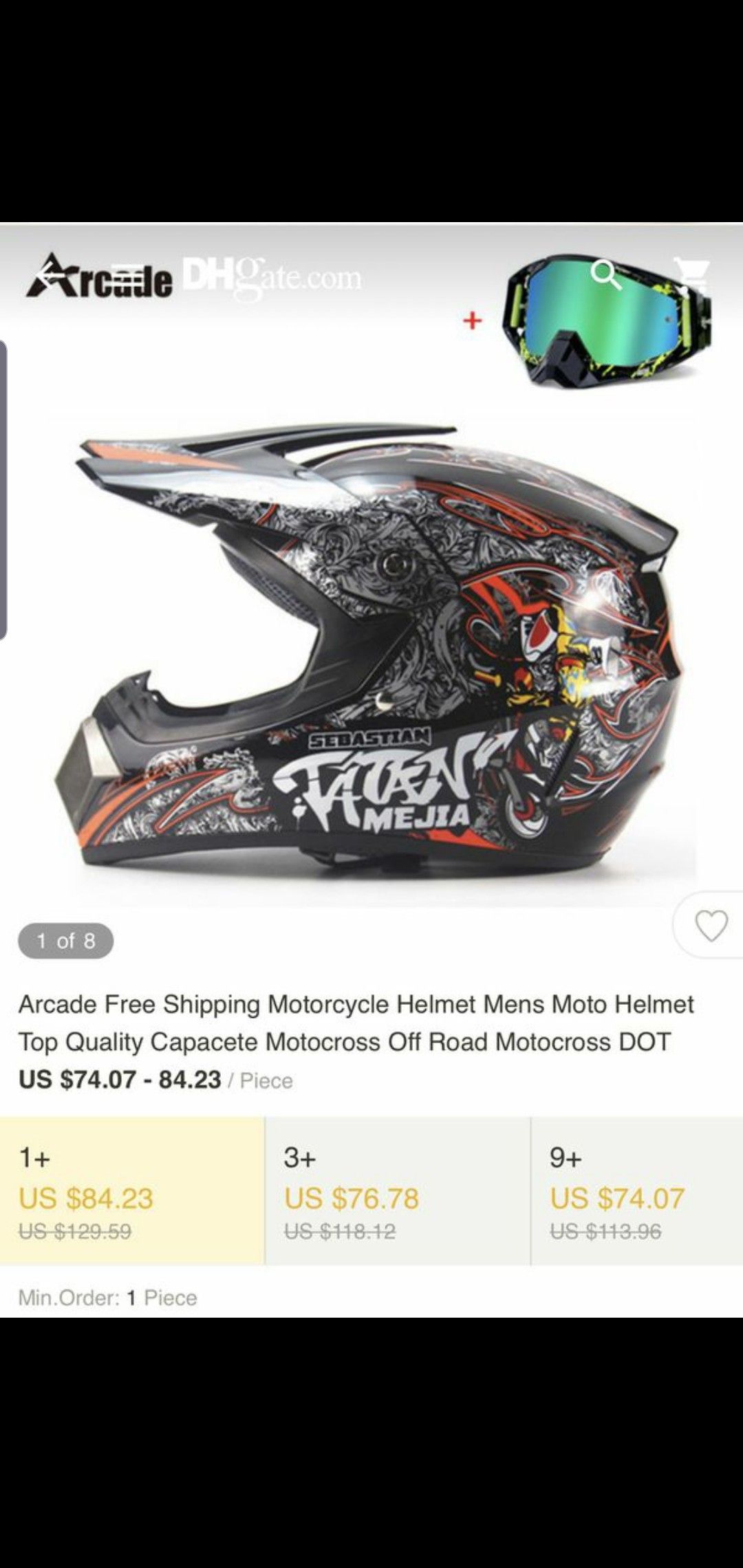 Motocross helmet