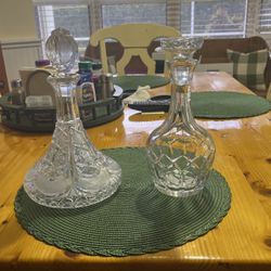 Crystal Whine Or Whiskey Decanter 