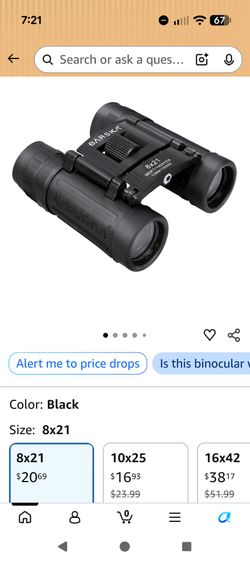 Barska 8x21 binocular