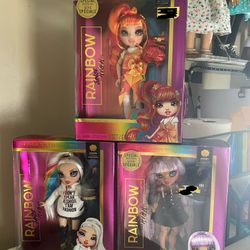 3 Rainbow High Junior Dolls