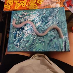 Pour Paint Art With Clay Art