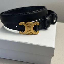 Celine Belt Black Color Size M and fits S