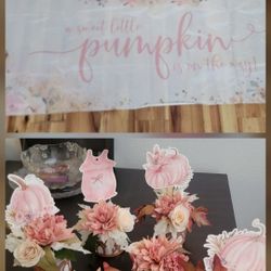 Baby Shower Backdrop And Centerpieces