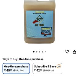 Pee Hero 1-Gallon Concentrate Urine Odor Eliminator- Removes Dog Urine Odor from Artificial Turf, Patio, Yard, Grass, Kennel, Concrete, Porch, Porch P