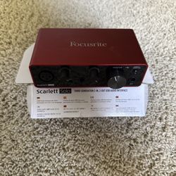 Focusrite Scarlett Solo 3rd Gen 2 Channel USB Audio Interface