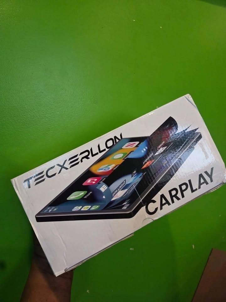 TECXERLLON 9" Wireless Portable Carplay Screen & Android Auto Touch Screen Black
