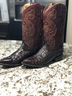 Rogers top boots alligator