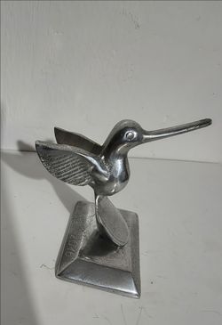 METAL HUMMINGBIRD FIGURINE - RING HOLDER 3"×2.6'×3" - Z998