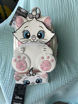 Loungefly Marie Big Feet Backpack And Wallet Set NWT