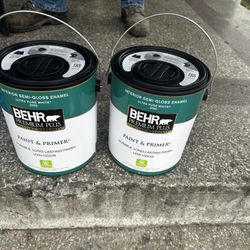 Behr Interior Semi Gloss Ultra White 1 Gal $30 Each