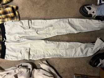 fear of god sweater $30 cargo pants $25