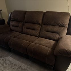 Earhart Manual Reclining Sofa, Loveseat