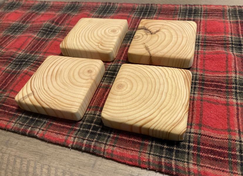 Handmade Coasters, 4 Pack