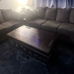 2 Pc Grey Couch