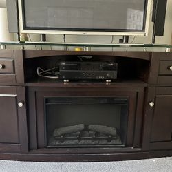 Large TV Fireplace 