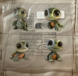 3D VINYL TURTLE DECALS 