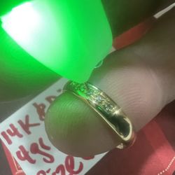 14K Solid Gold NATURAL Diamonds 💎 Wedding Band 4Gr Size 6