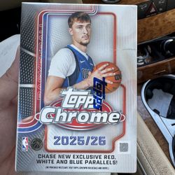 2025-26 Topps NBA Chrome Basketball Trading Card Value Box
