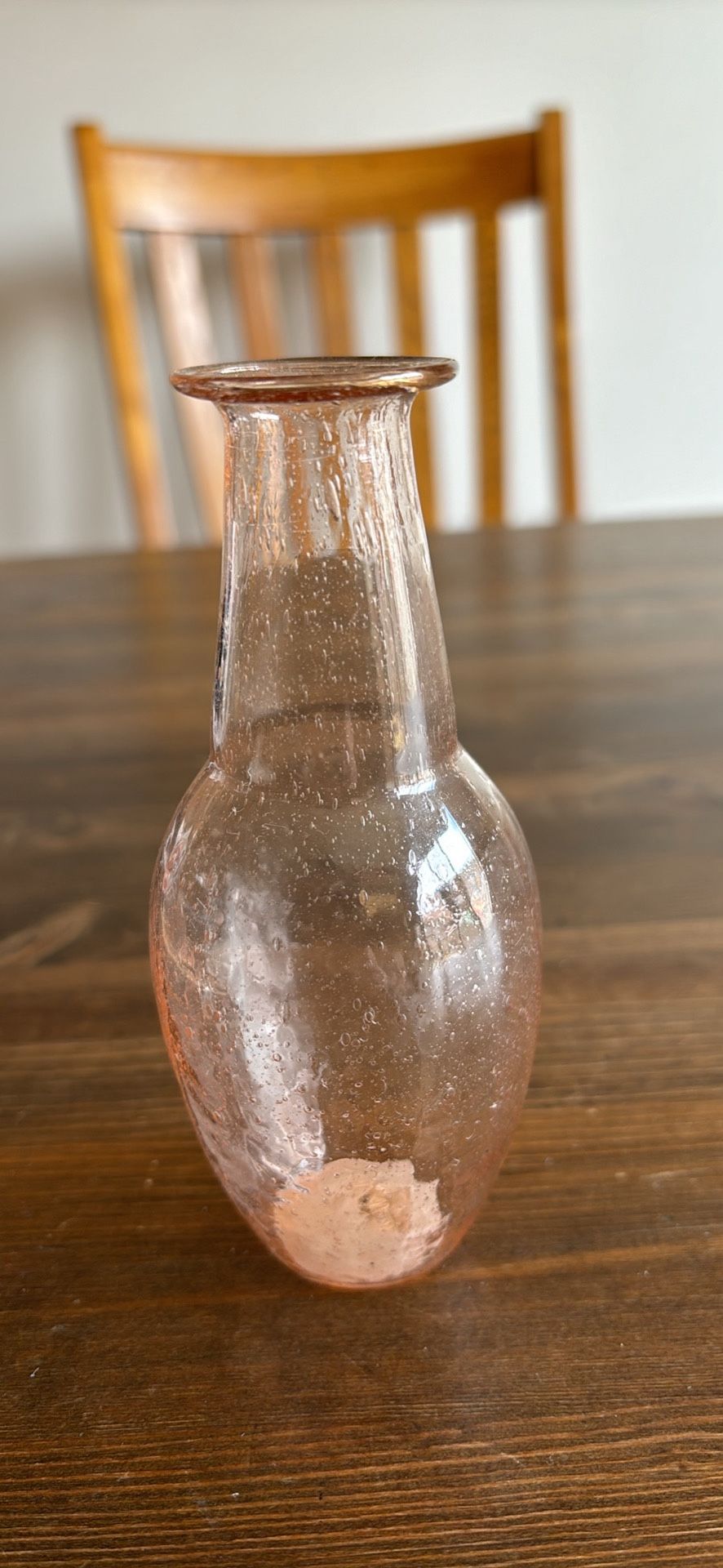 Creative Co-op Memphis, TN Pink bud vase 5” high 2.25” opening