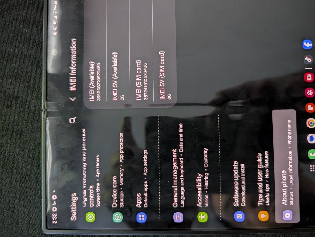 Galaxy Fold 6 512 GB Navy Blue Fully Unlocked Bought from Samsung Direct