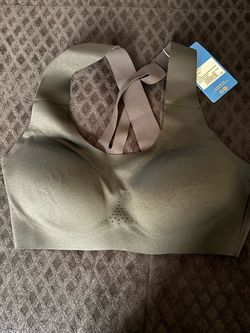 Brooks Dark Gray Sports Bra with Crossback Straps