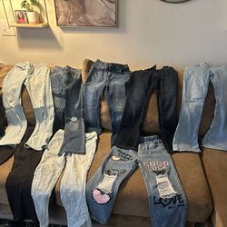 Girls Old Navy Pants Bundle (9 Pairs) – Sizes 8–12 – Great Condition!